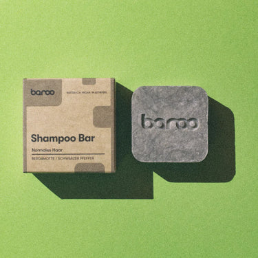 Baroo Shampoo Bar | Für normales Haar | Bergamotte und schwarzer Pfeffer |