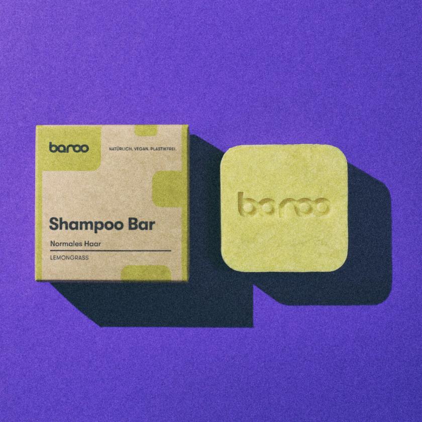 Baroo Festes Shampoo Normales Haar Lemongrass